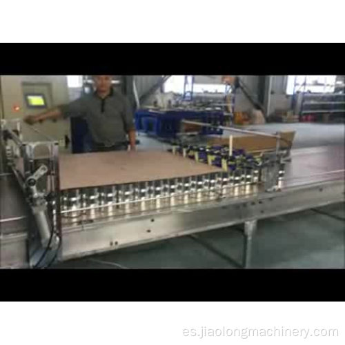 Máquina de paletizador magnético automático para la fabricación de latas de aerosol.